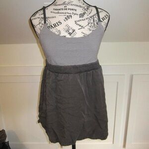 Lululemon Babydoll Striped Heathered Coal Bliss Top Women’s Sz 8